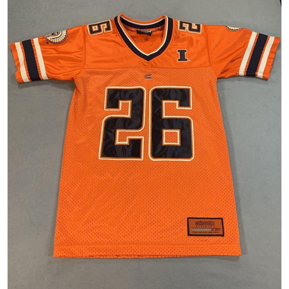 Illinois Fighting Illini Jersey Youth Small Colliseum Orange Football #26